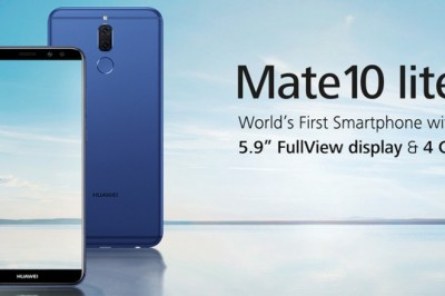 Huawei Mate 10 Lite Dual Sim - 64 GB, 4 GB Ram, 4G LTE, Gold, Rhone-L21