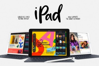 Apple iPad 2019 7th Gen - 10.2 inch Retina Display, Wi-Fi + Cellular, 32GB, Gold