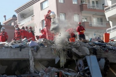 Turkish rescue workers search for survivors in quake; death toll rises to 27